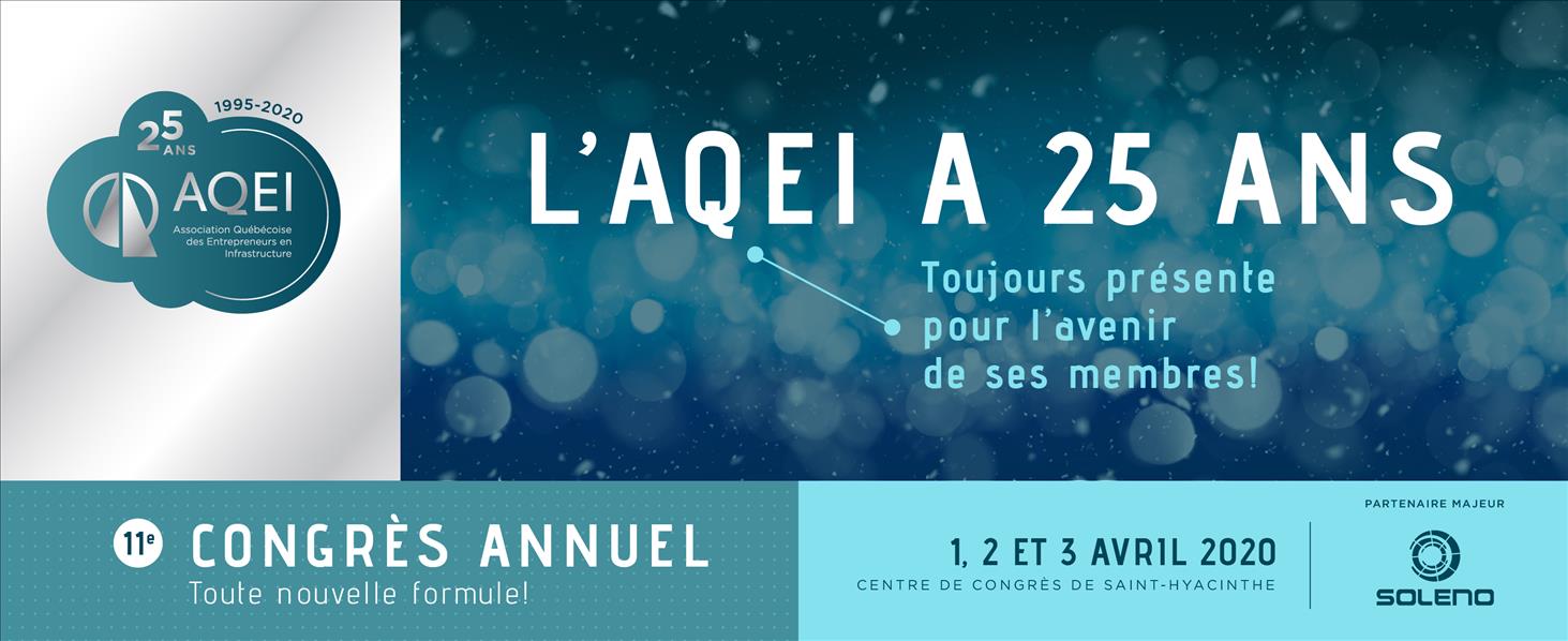 Congrès Annuel de l'AQEI / 1 au 3 avril 2020