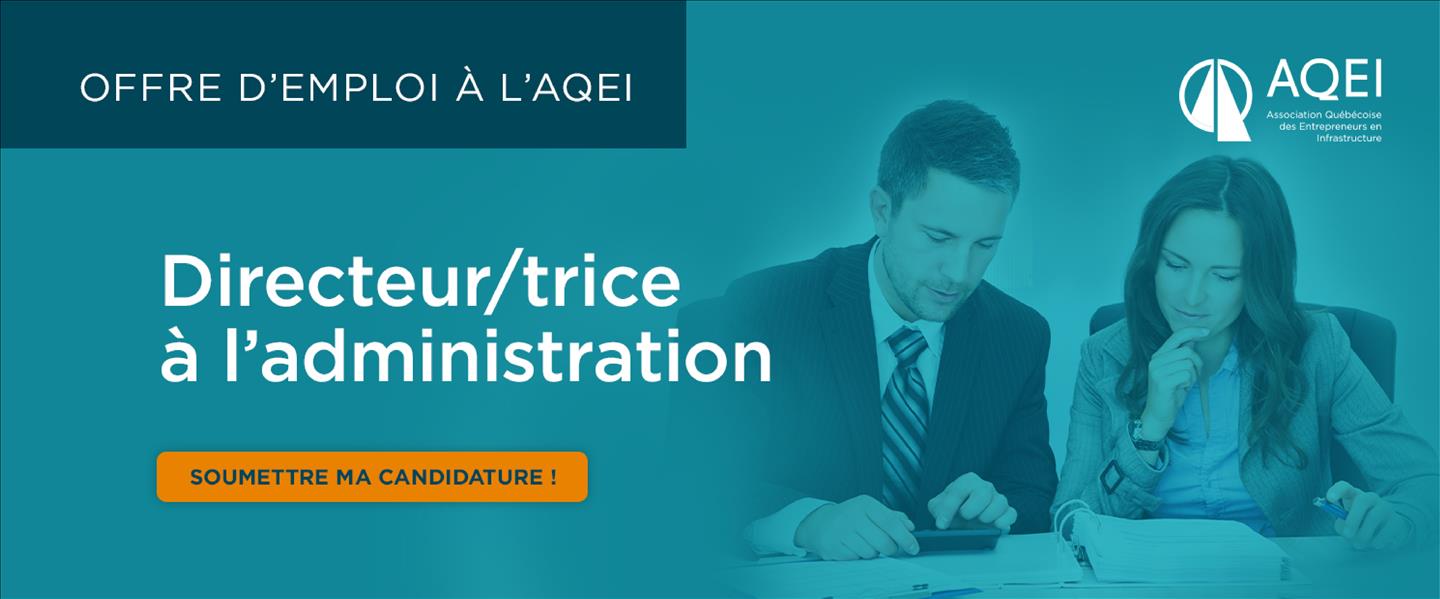 Offre d'emploi à l'AQEI - Directeur/trice à l'administration