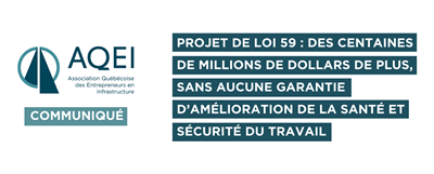 Projet de loi 59 : Des centaines de millions de dollars de plus, sans aucune garantie d’amélioration de la santé et sécurité du travail